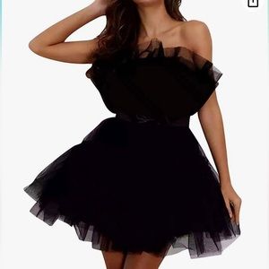 Amazon black tulle dress